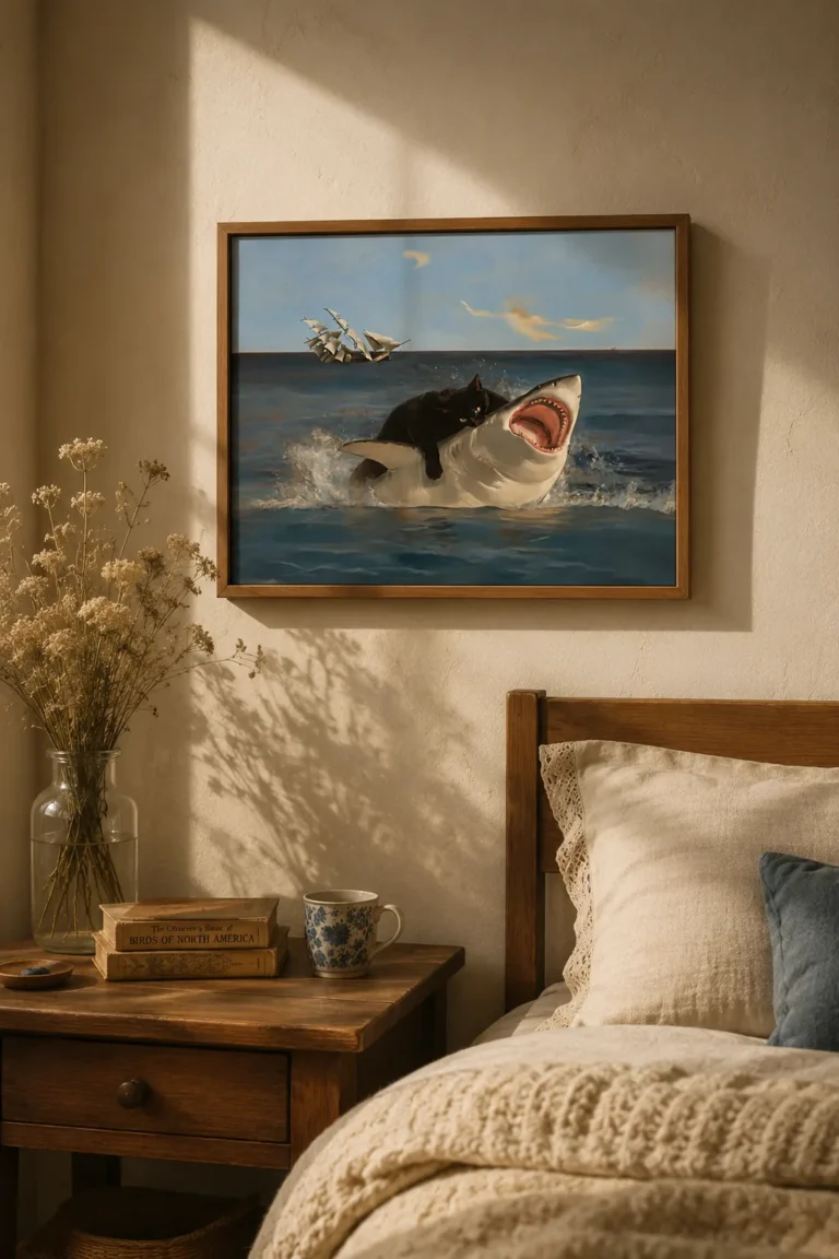 The Cat Who Is Simply Hugging a Shark