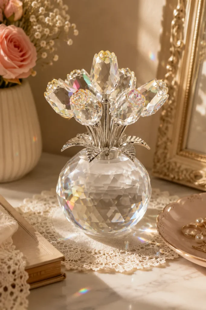 The Crystal Tulip Bouquet That Never Needs Water