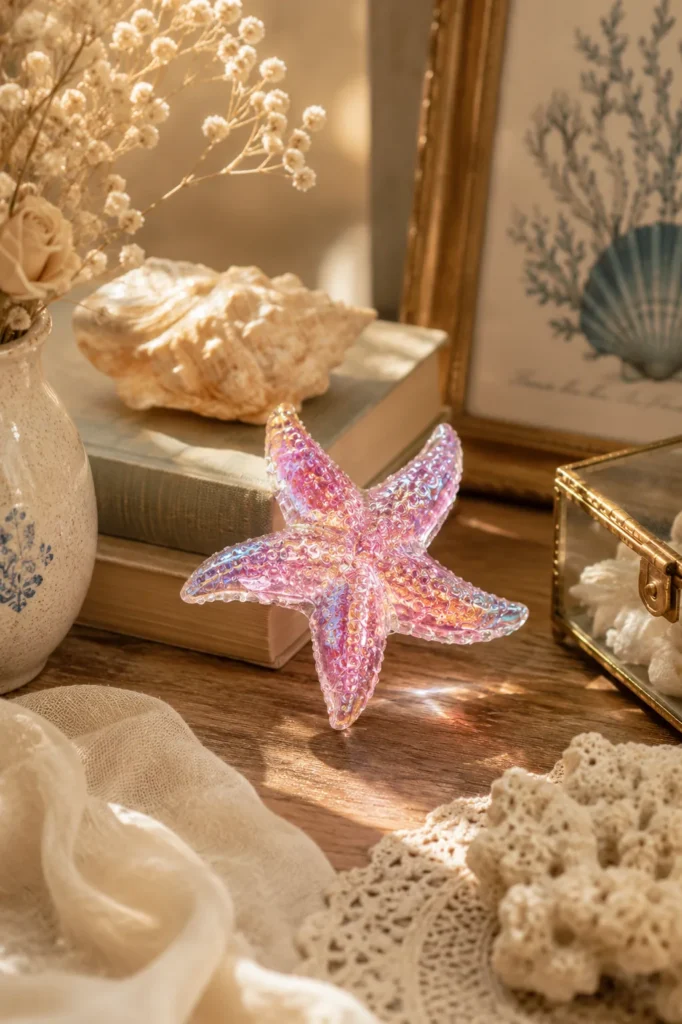 The Iridescent Starfish, Catching Light Like It's Its Job