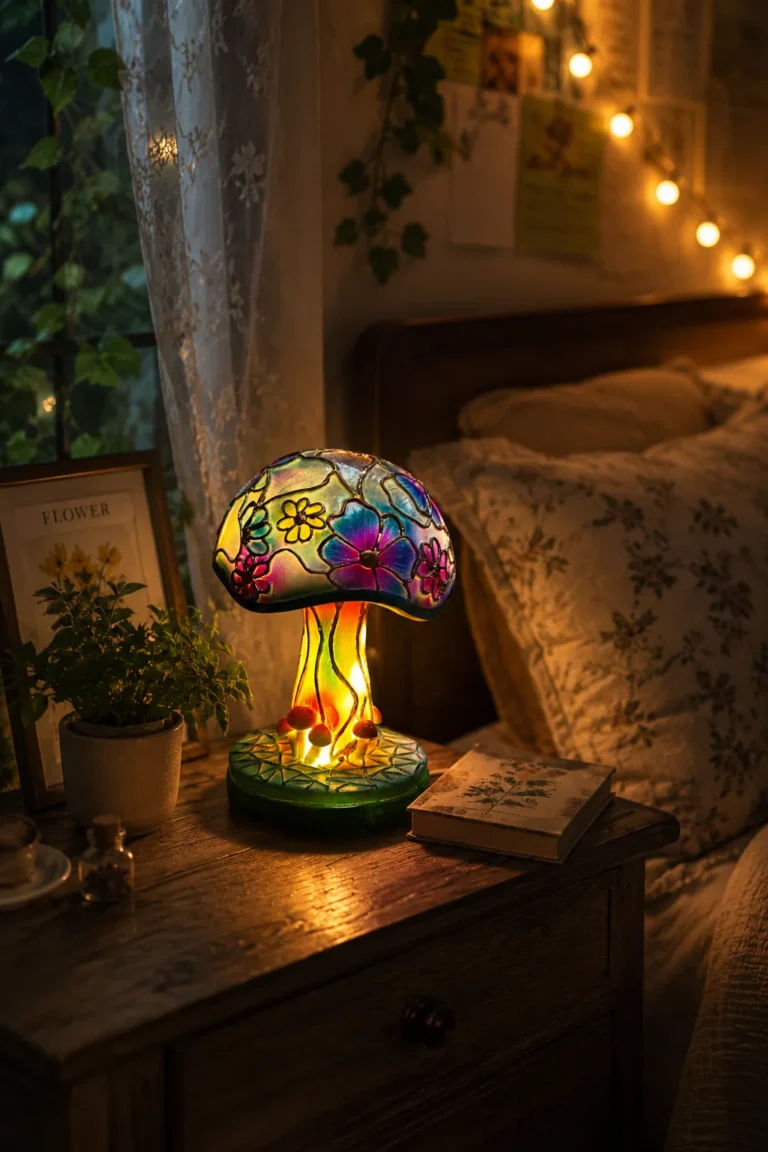 The Stained Glass Mushroom Lamp